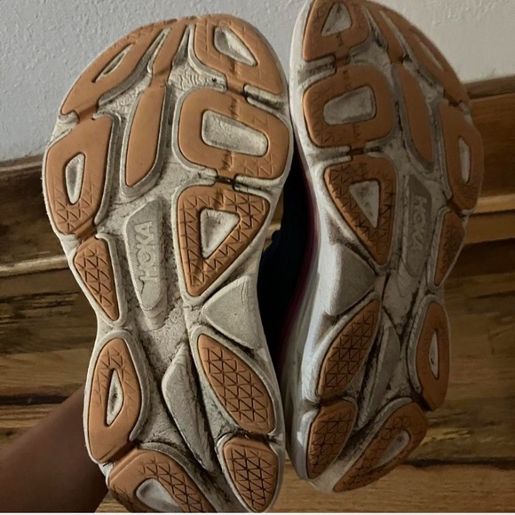 Hoka One One Bondi 8 Womens
9B Blue & Pink Running Shoes Sneaker - Picture 6 of 7